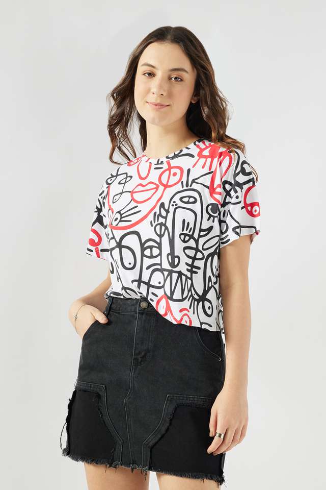 Printed-Cotton-Round-Neck-Women-s-T-Shirt