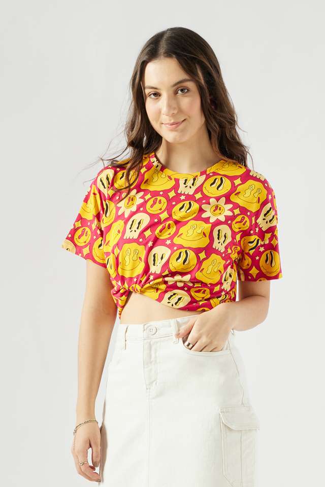 Printed-Cotton-Round-Neck-Women-s-T-Shirt