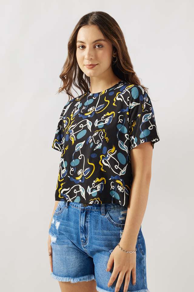 Printed-Cotton-Round-Neck-Women-s-T-Shirt