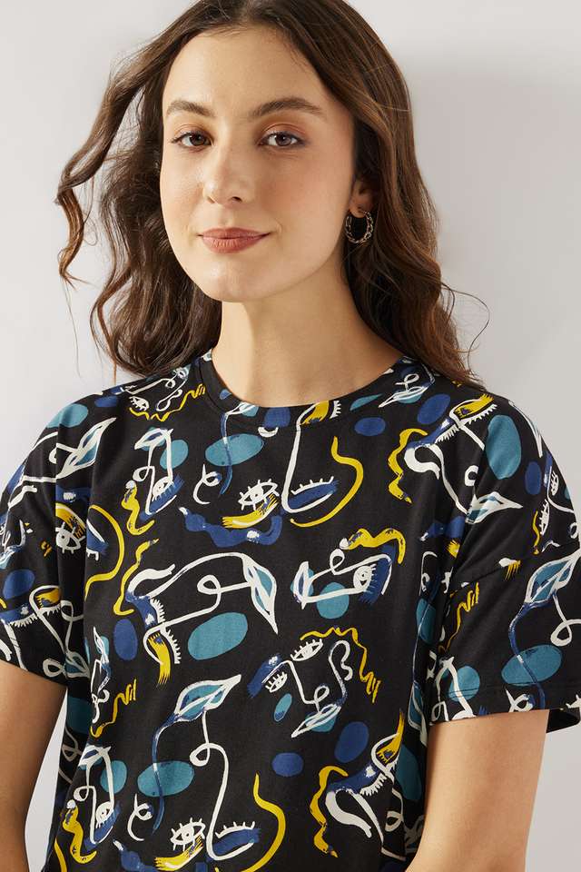 Printed-Cotton-Round-Neck-Women-s-T-Shirt