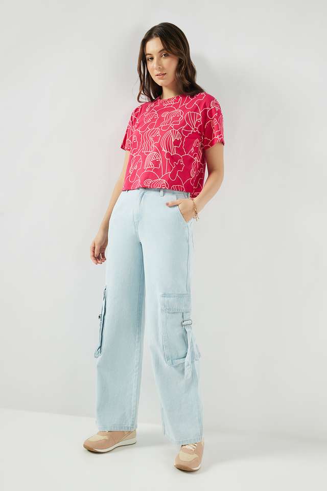 Printed-Cotton-Round-Neck-Women-s-T-Shirt