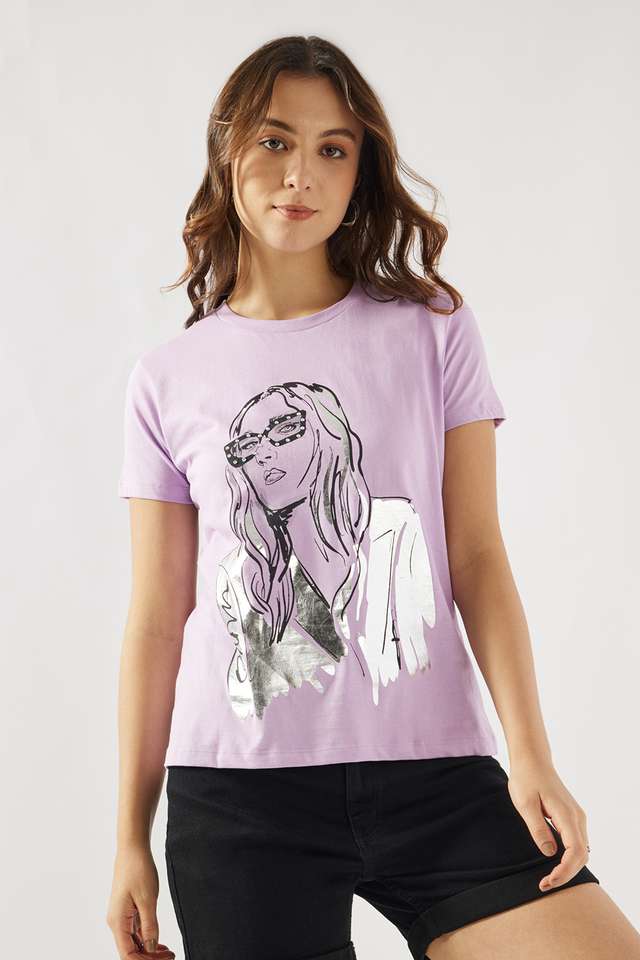 Printed-Cotton-Round-Neck-Women-s-T-Shirt