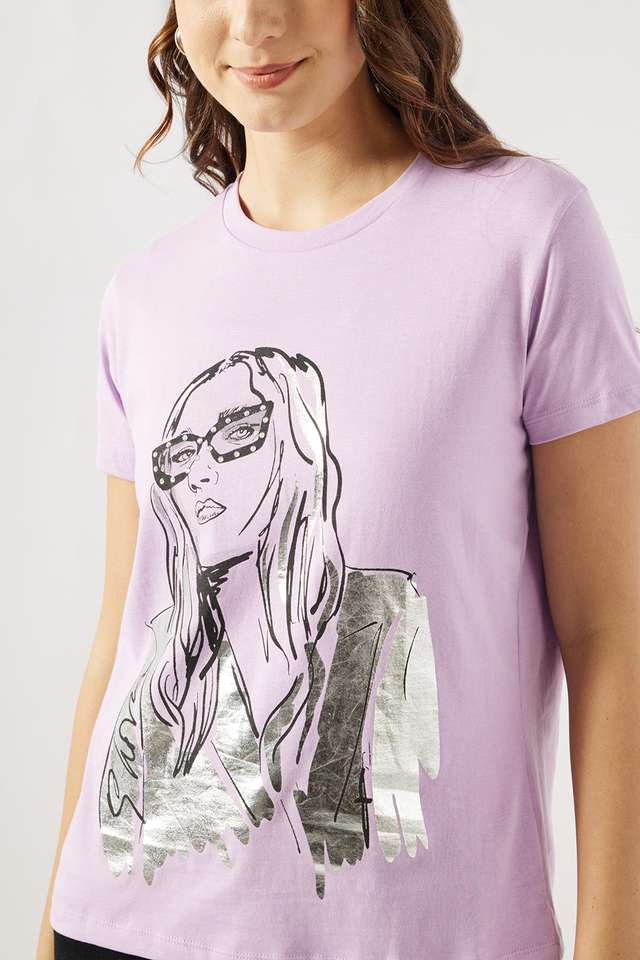 Printed-Cotton-Round-Neck-Women-s-T-Shirt