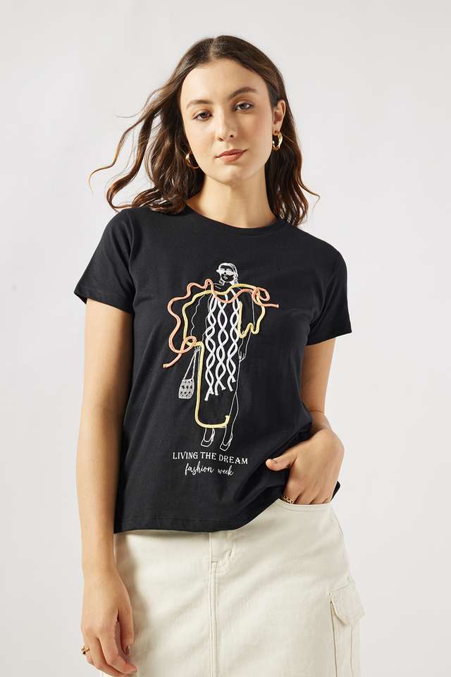 Printed-Cotton-Round-Neck-Women-s-T-Shirt