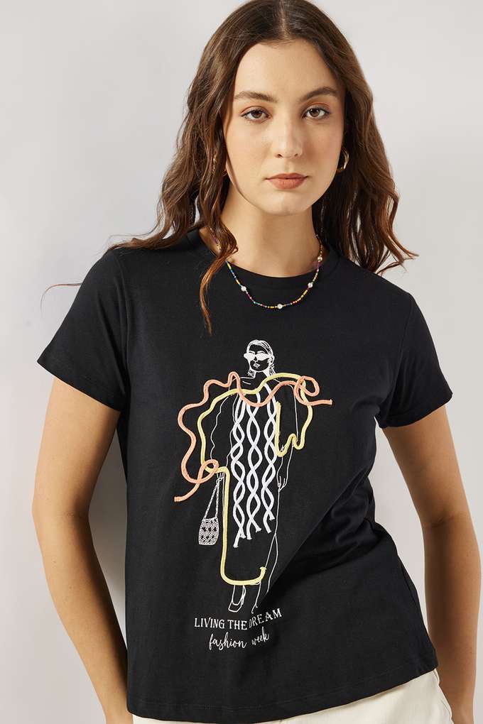 Printed-Cotton-Round-Neck-Women-s-T-Shirt