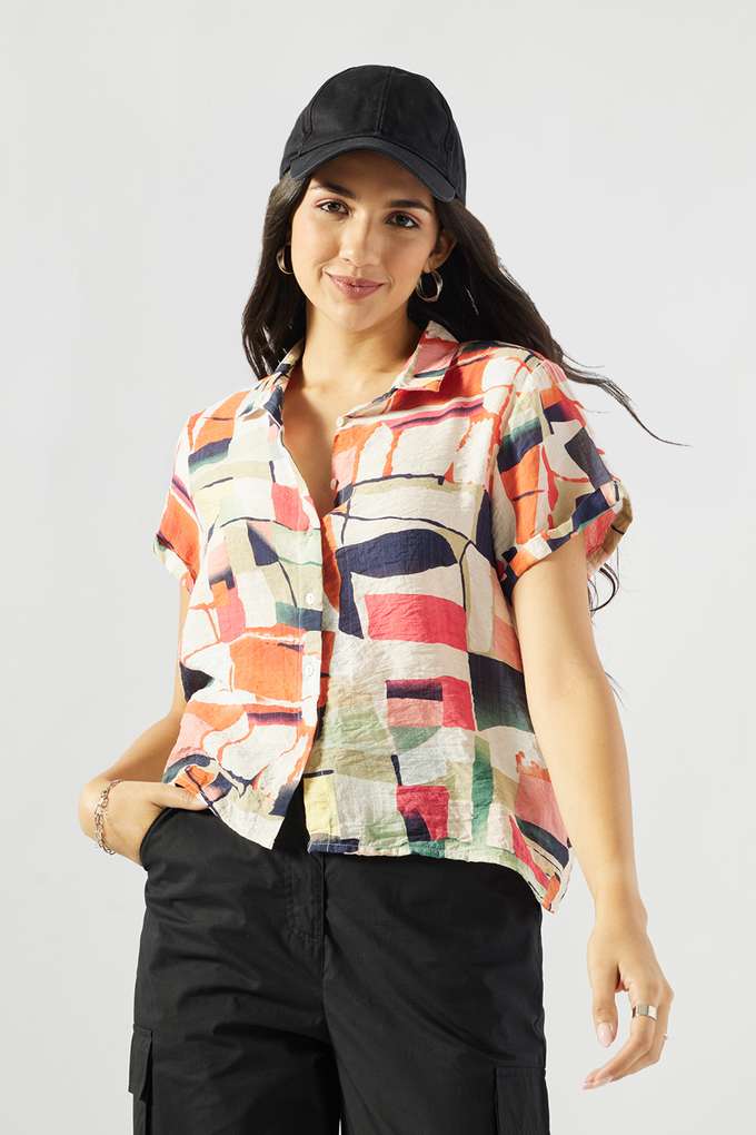 Printed-Viscose-Regular-Fit-Women-s-Shirt