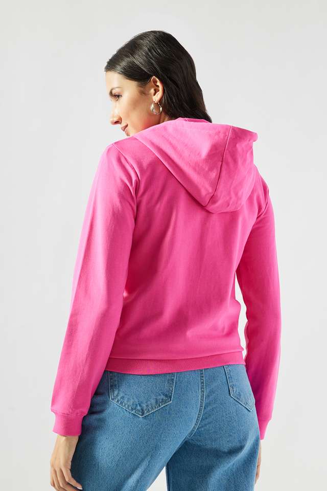 Solid-Cotton-Round-Neck-Women-s-Sweatshirt