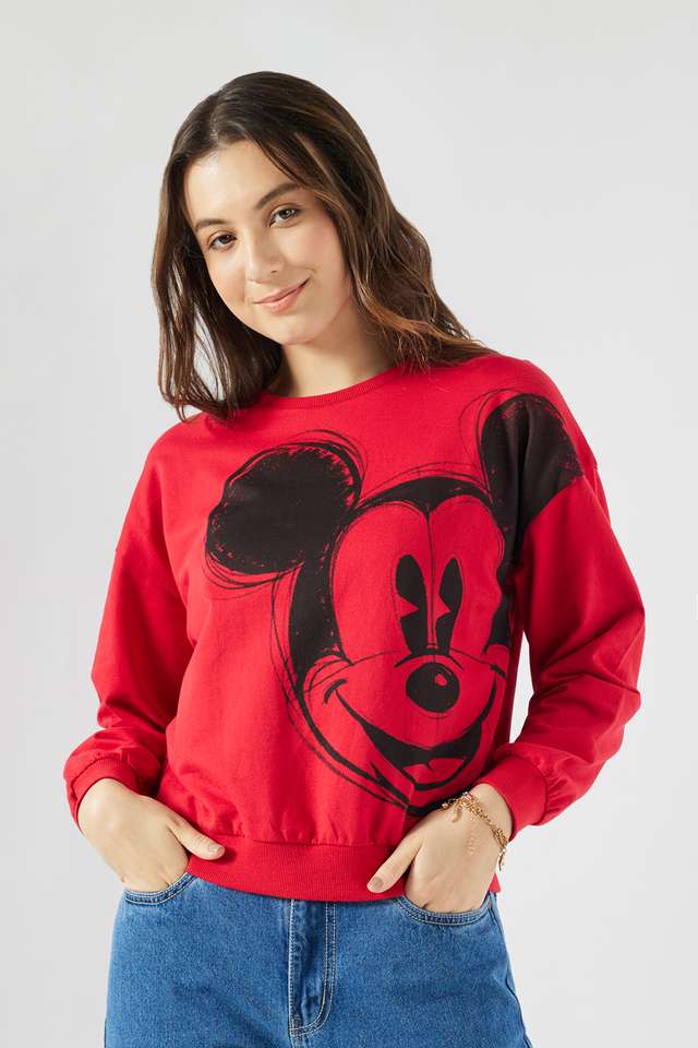 Printed-Round-Neck-Cotton-Women-Sweatshirt