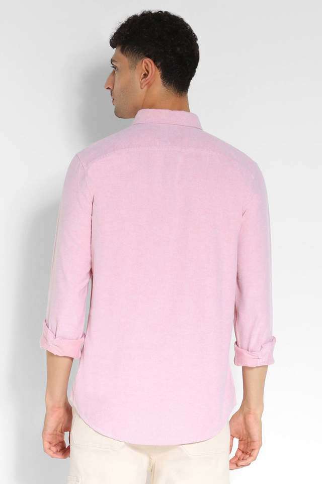 Solid-Cotton-Regular-Fit-Men-s-Casual-Shirt