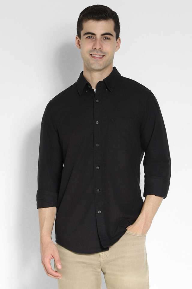 Solid-Cotton-Slim-Fit-Men-s-Casual-Wear-Shirt