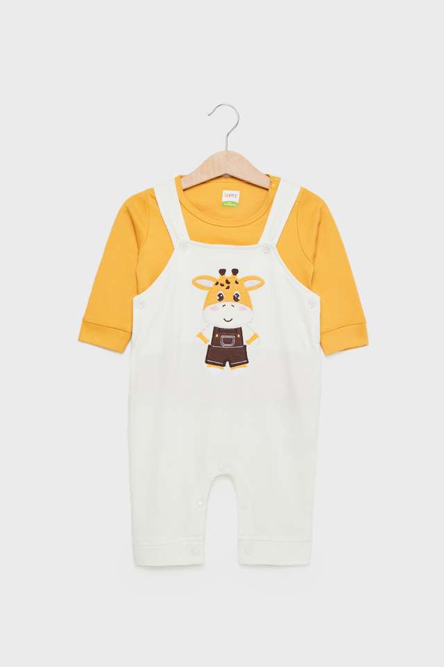 Embroidered-Jersey-Ankle-Length-Infant-Boys-Dungarees-Set
