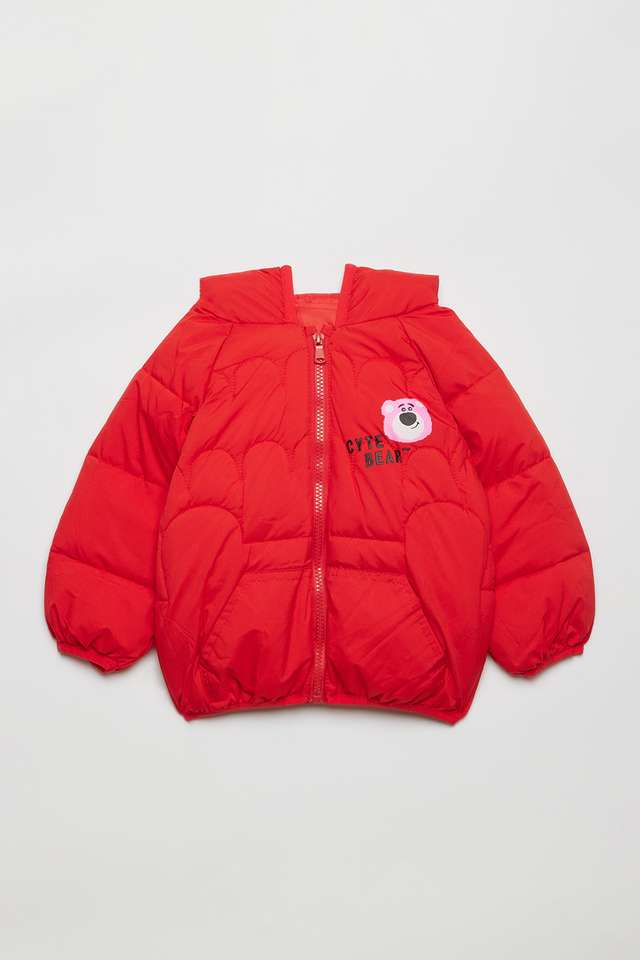 Solid-Polyester-Hooded-Infant-Boys-Jacket