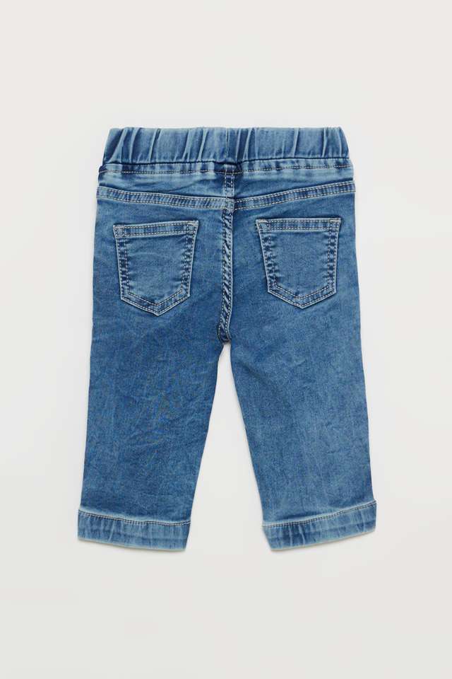 Solid-Denim-Regular-Fit-Unisex-Jeans