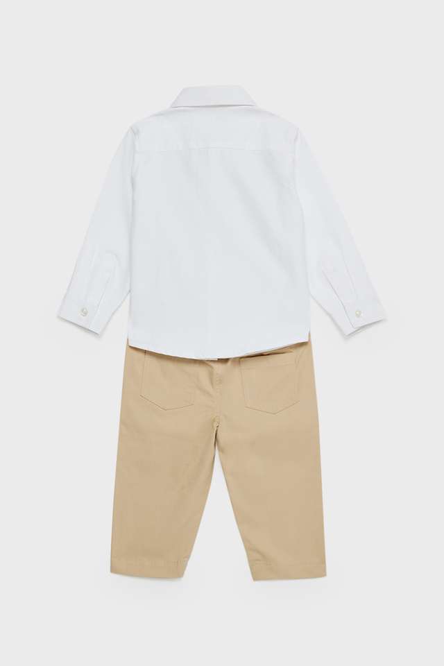 Solid-Cotton-Blend-Regular-Fit-Infant-Boys-Co-Ord-Set