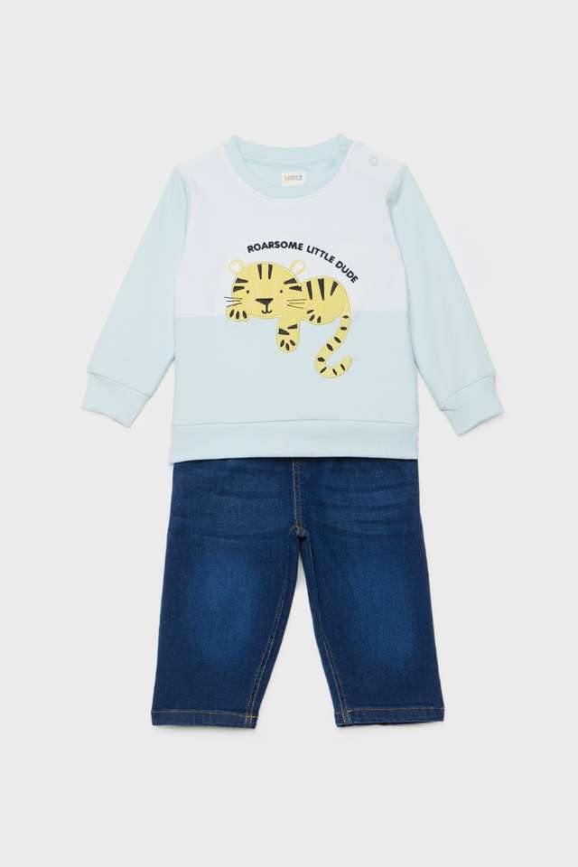 Graphic-Print-Cotton-Blend-Regular-Fit-Infant-Boys-Co-Ord-Set