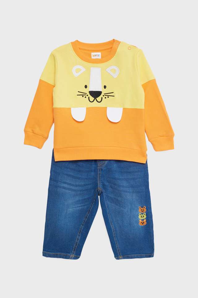 Embroidered-Cotton-Blend-Regular-Fit-Infant-Boys-Co-Ord-Set