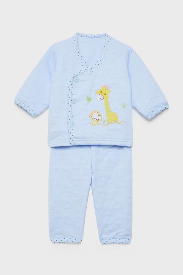 Embroidered-Polyester-Regular-Fit-Infant-Boys-Co-Ord-Set