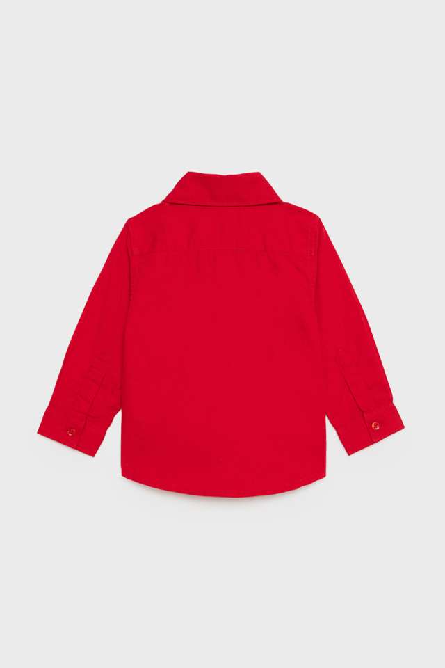 Solid-Cotton-Regular-Fit-Infant-Boys-Shirt