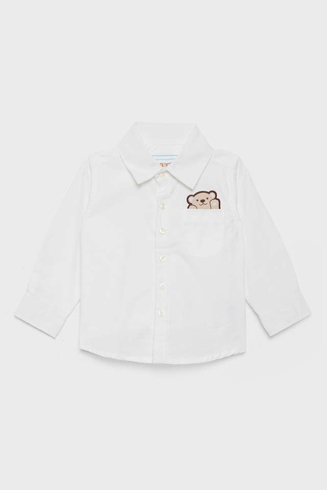 Solid-Cotton-Regular-Fit-Infant-Boys-Shirt