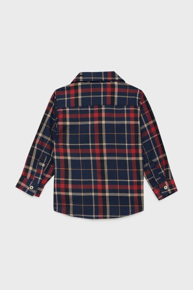 Checks-Cotton-Regular-Fit-Infant-Boys-Shirt