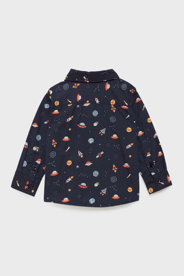 Solid-Cotton-Regular-Fit-Infant-Boys-Shirt