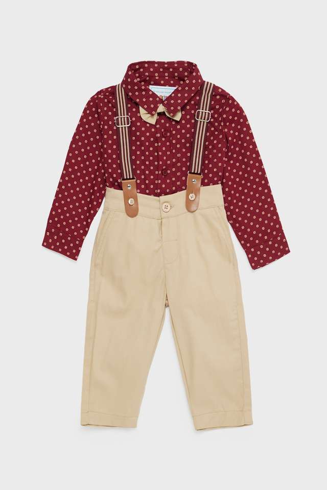 Solid-Cotton-Regular-Fit-Infant-Boys-Co-Ord-Set