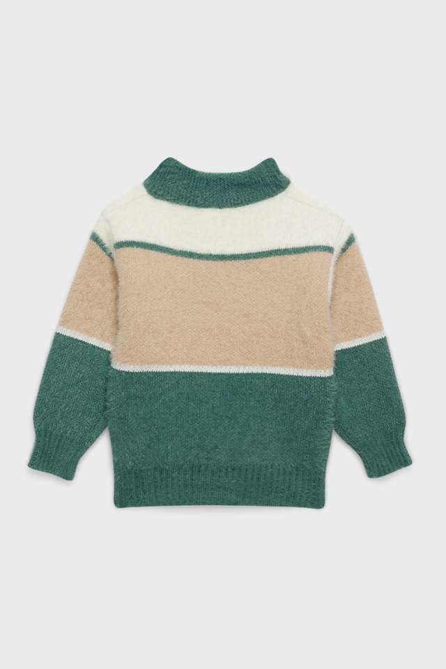 Printed-Blended-Fabric-High-Neck-Infant-Boys-Sweater