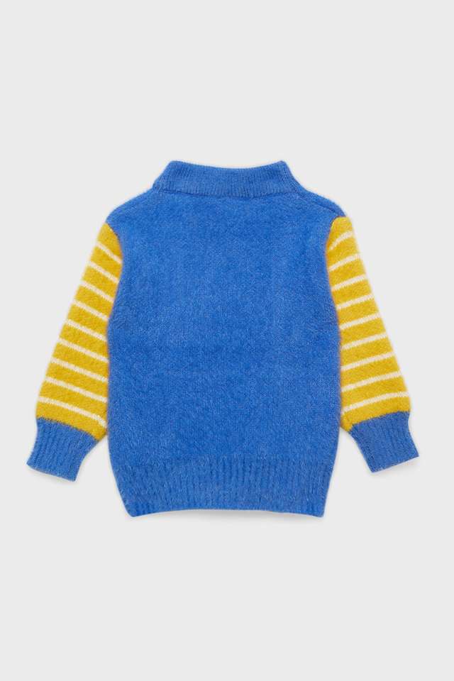 Printed-Blended-Fabric-High-Neck-Infant-Boys-Sweater