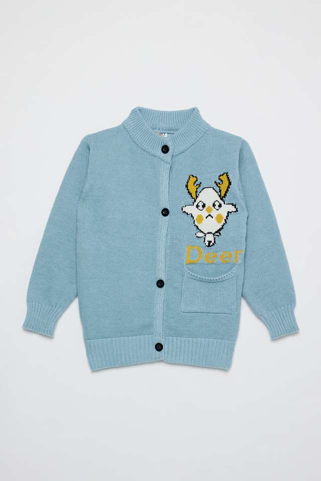 Printed-Blended-Fabric-High-Neck-Infant-Boys-Sweater