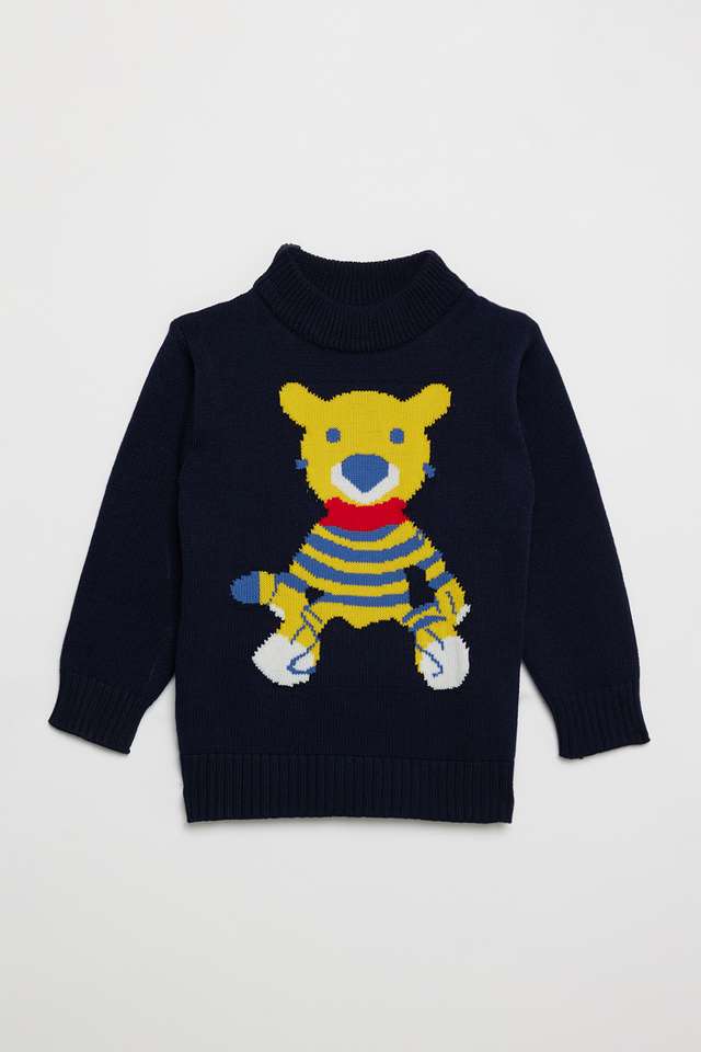 Jacquard-Blended-Fabric-Regular-Fit-Infant-Boys-Sweater