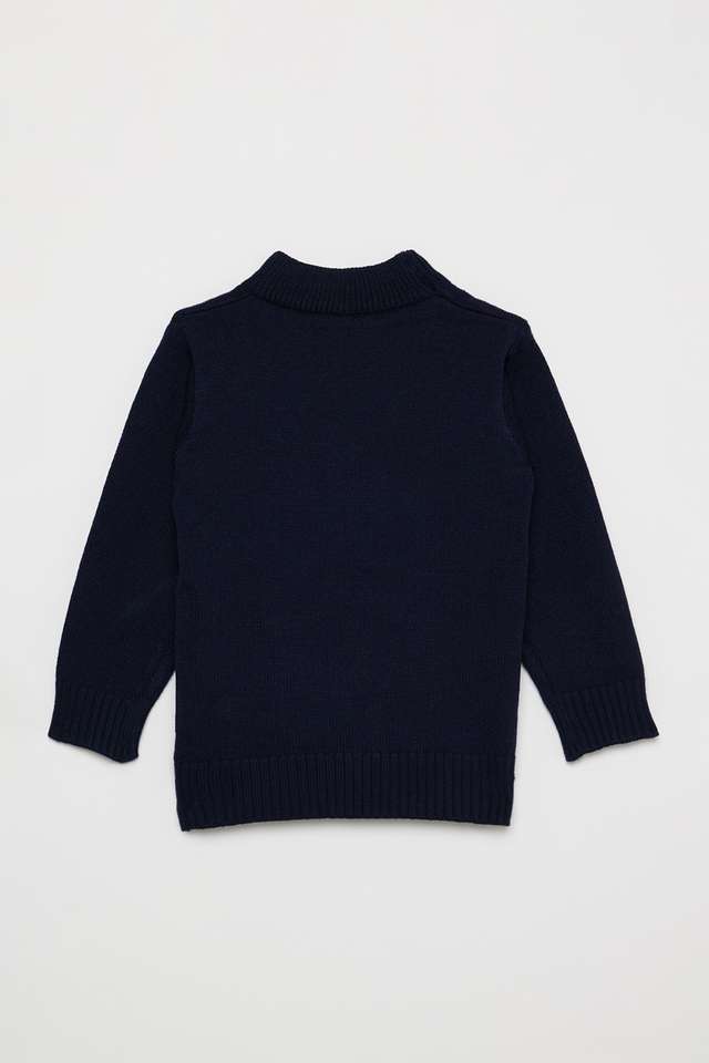 Jacquard-Blended-Fabric-Regular-Fit-Infant-Boys-Sweater