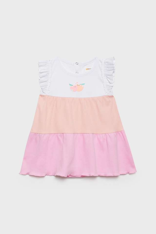 Solid-Cotton-Regular-Fit-Infant-Girls-Rompers