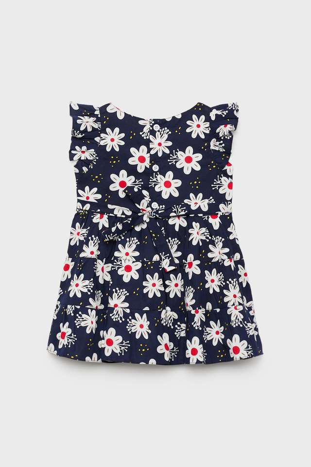 Solid-Cotton-Regular-Fit-Infant-Girls-Dress
