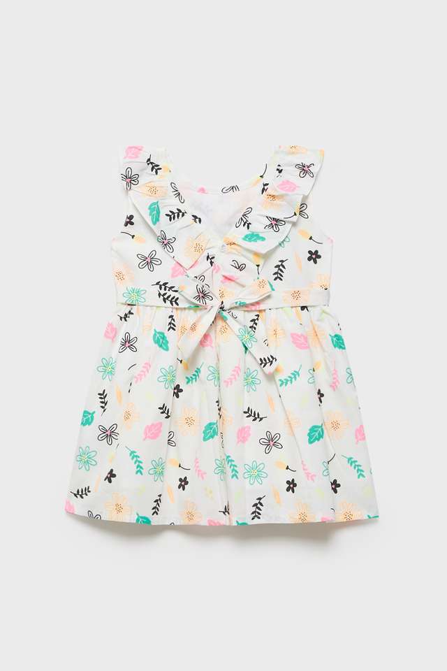 Solid-Cotton-Regular-Fit-Infant-Girls-Dress