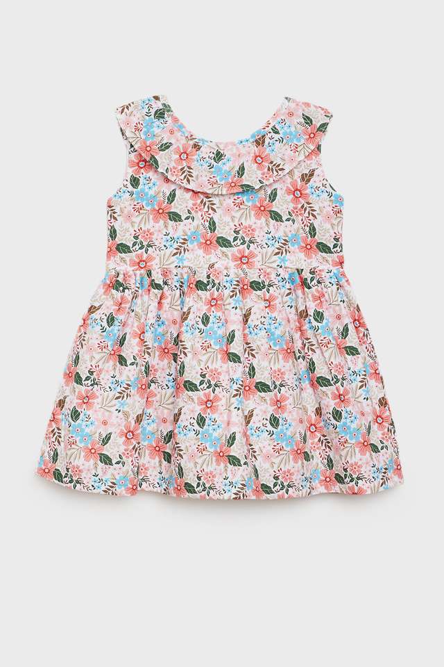 Solid-Cotton-Regular-Fit-Infant-Girls-Dress