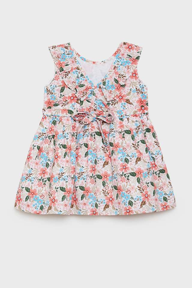 Solid-Cotton-Regular-Fit-Infant-Girls-Dress