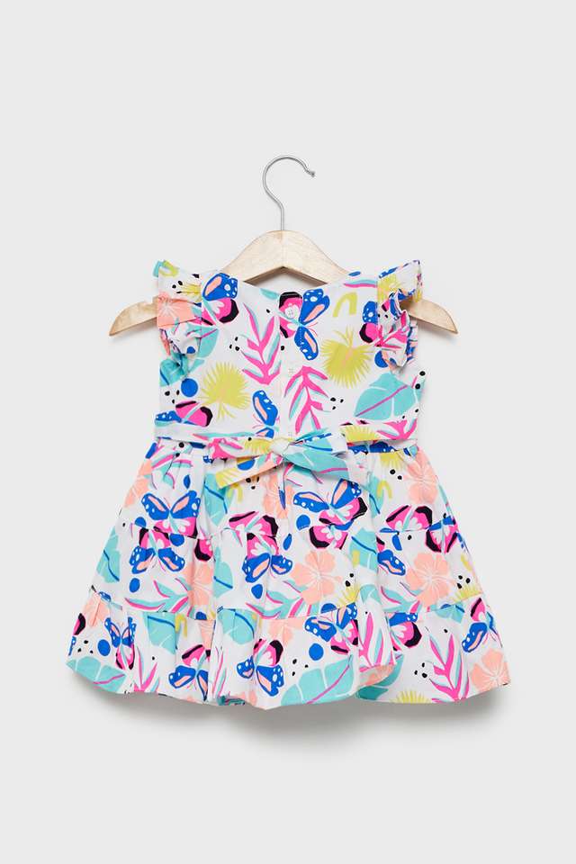 Printed-Poplin-Regular-Fit-Infant-Girls-Dress
