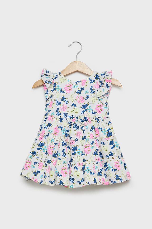 Printed-Poplin-Regular-Fit-Infant-Girls-Dress