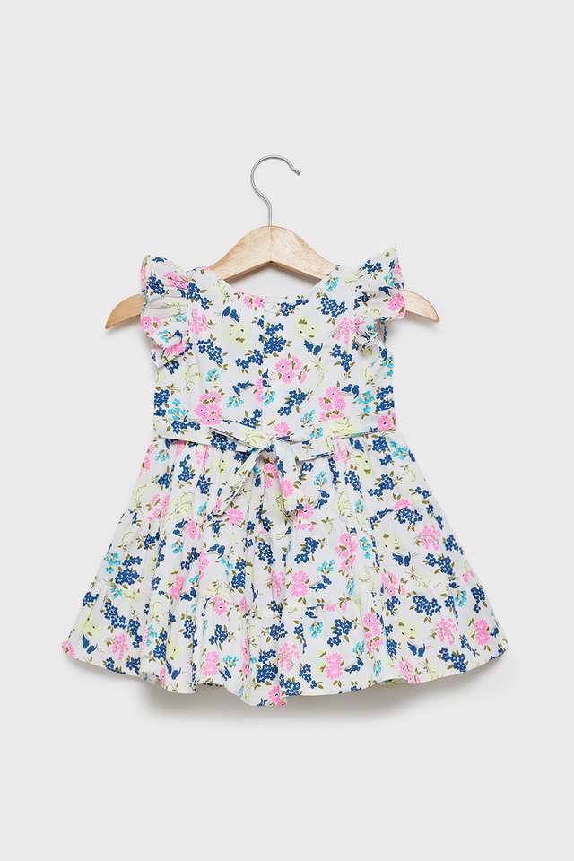 Printed-Poplin-Regular-Fit-Infant-Girls-Dress