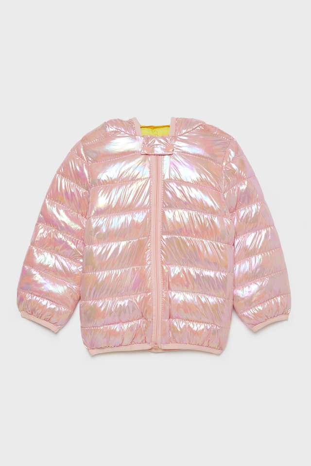 Solid-Polyester-Regular-Fit-Infant-Girls-Jacket
