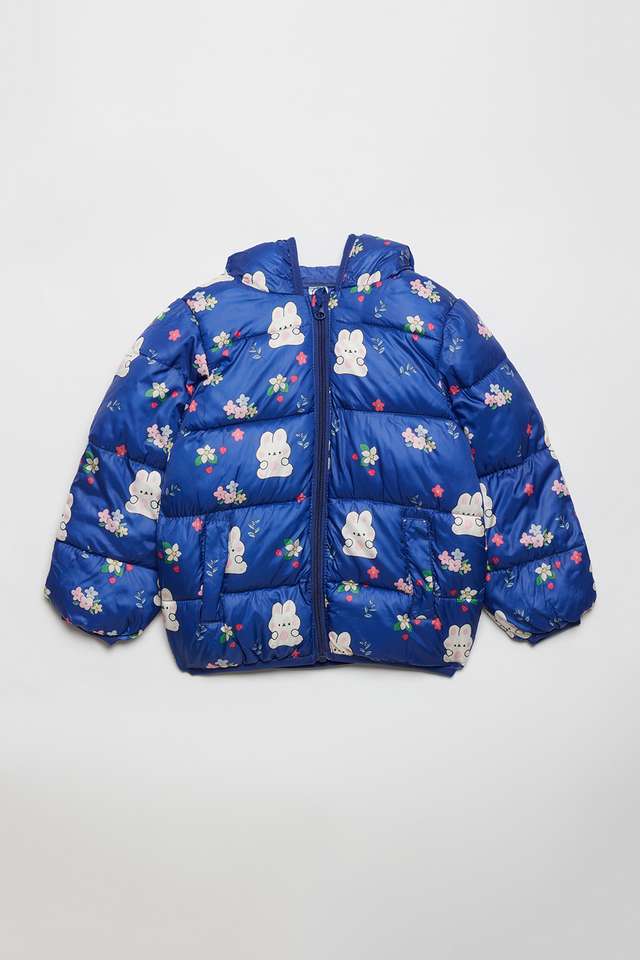 Solid-Polyester-Regular-Fit-Infant-Girls-Jacket