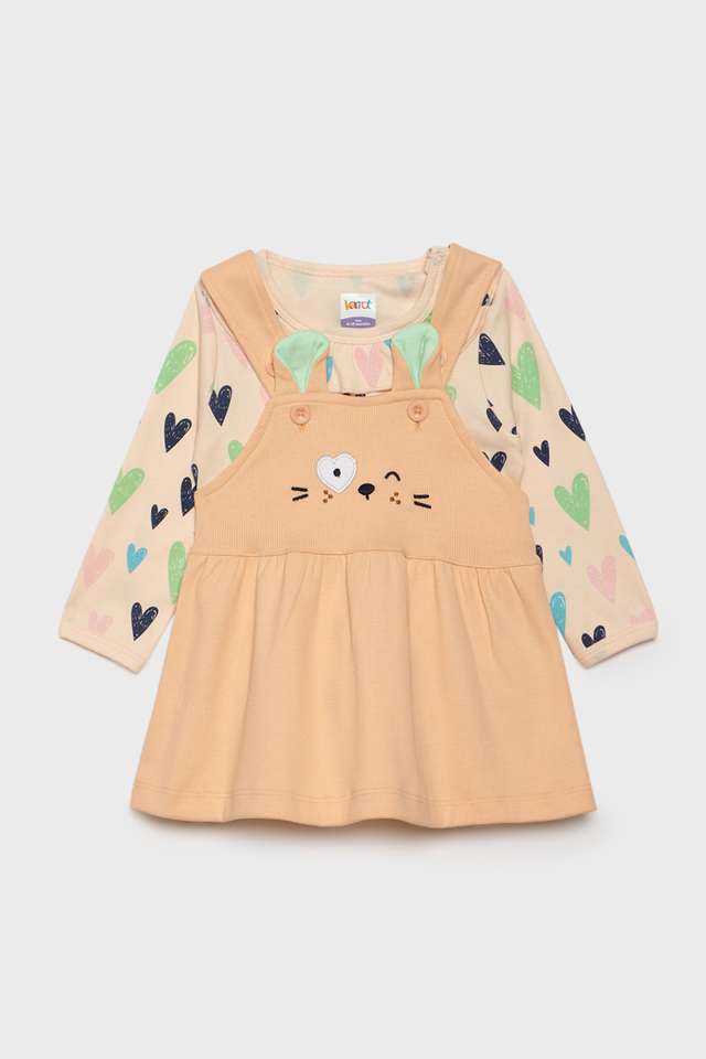 Embroidered-Cotton-Regular-Fit-Infant-Girls-Co-Ord-Set