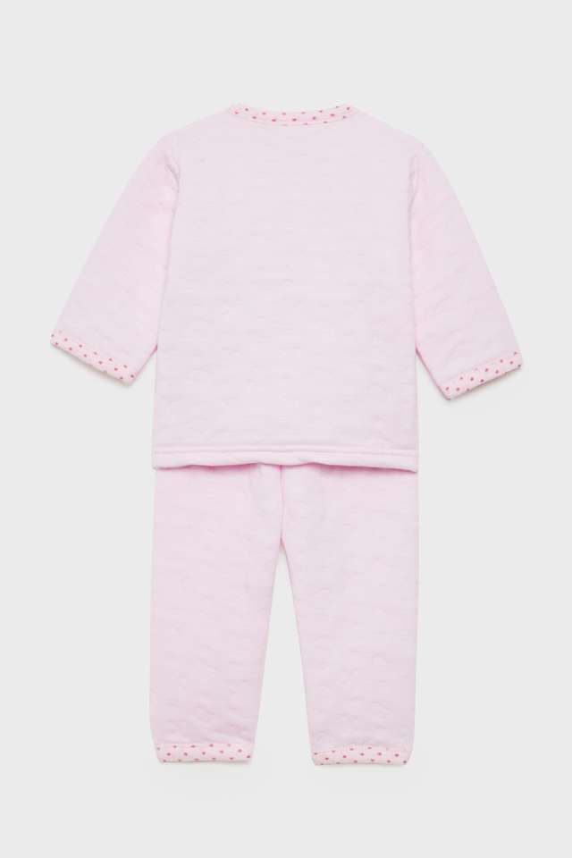 Embroidered-Polyester-Regular-Fit-Infant-Girls-Co-Ord-Set