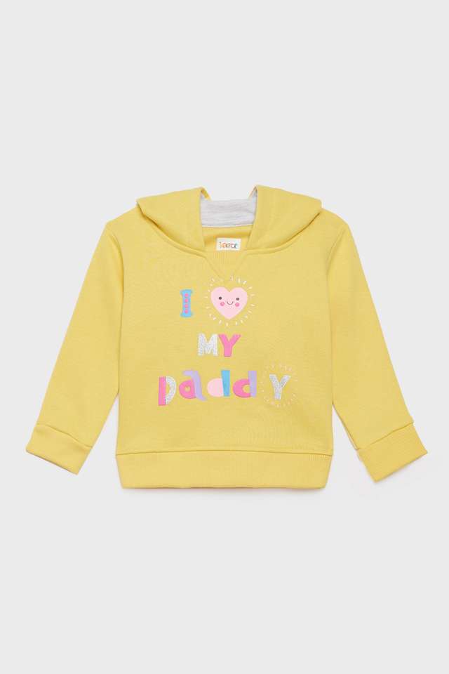 Typographic-Cotton-Blend-Hooded-Infant-Girls-Sweatshirt