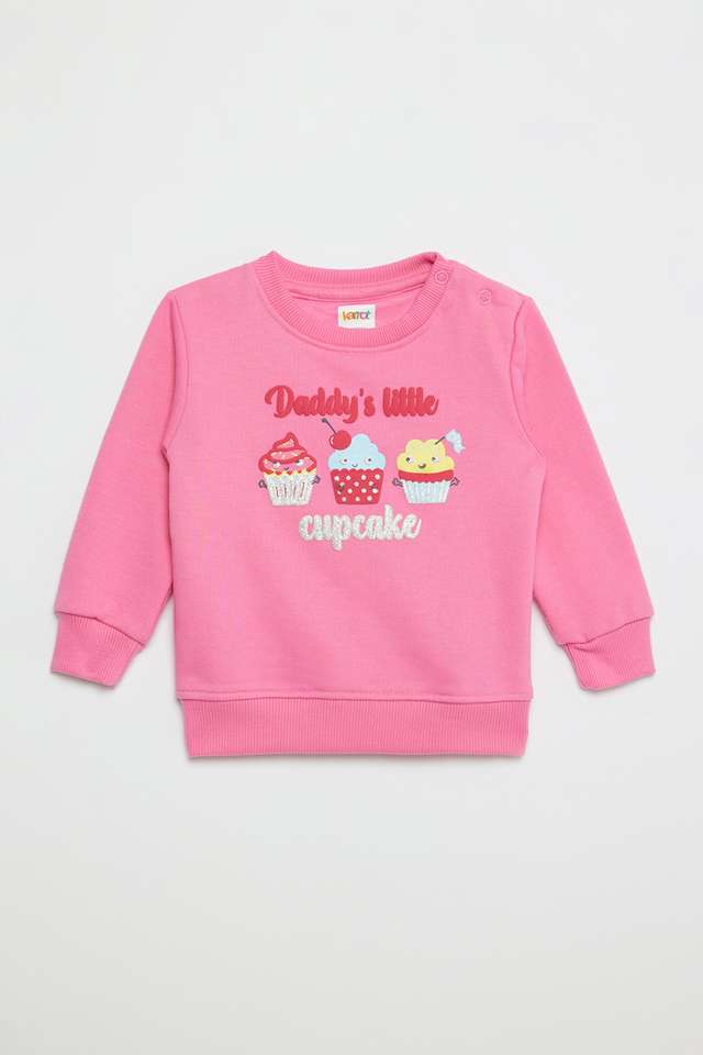 Graphic-Print-Cotton-Blend-Round-Neck-Infant-Girls-Sweatshirt