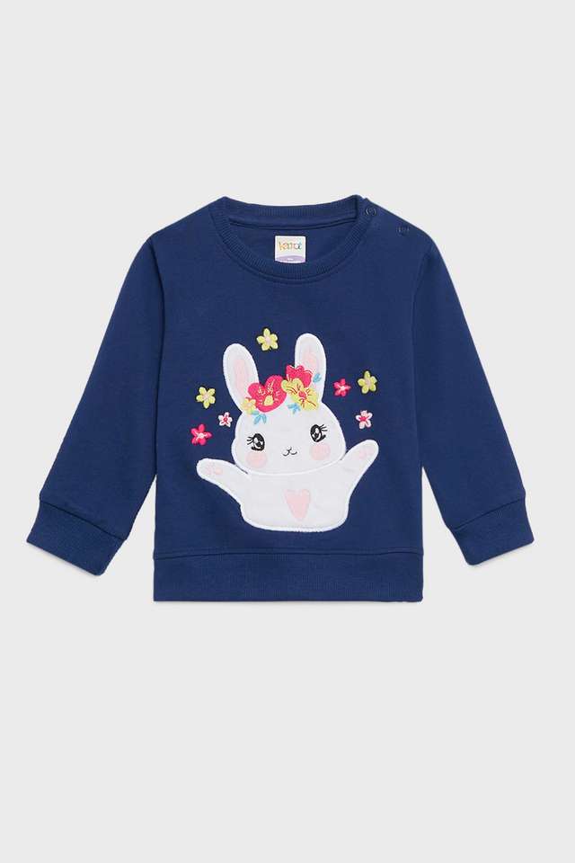 Embroidered-Cotton-Round-Neck-Infant-Girls-Sweatshirt