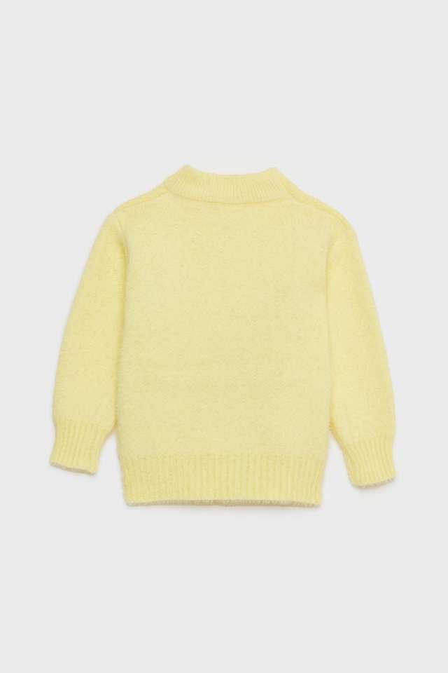 Printed-Blended-Fabric-Round-Neck-Infant-Girls-Sweater