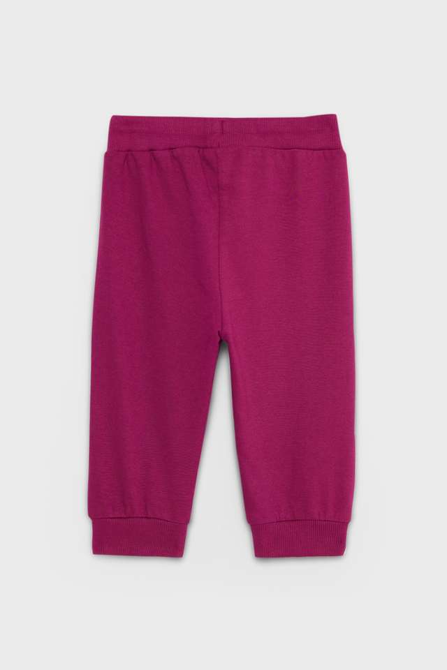 Solid-Cotton-Regular-Fit-Infant-Girls-Pants