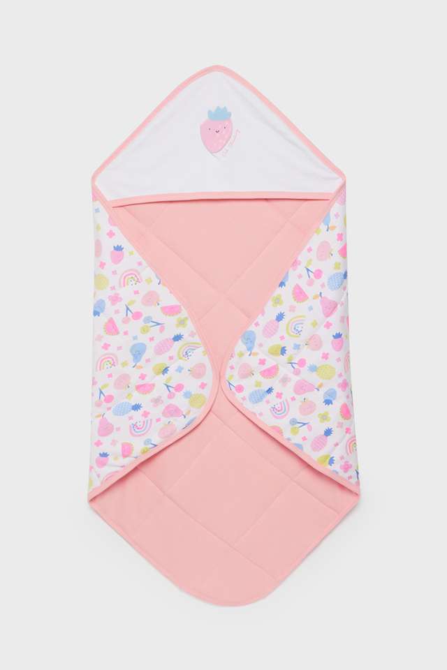 Printed-Cotton-Knitted-Infant-Girls-Swaddle-Wrap