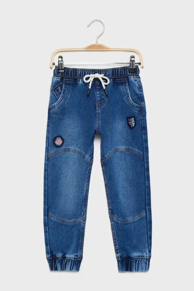 Solid-Denim-Relaxed-Fit-Boys-Joggers